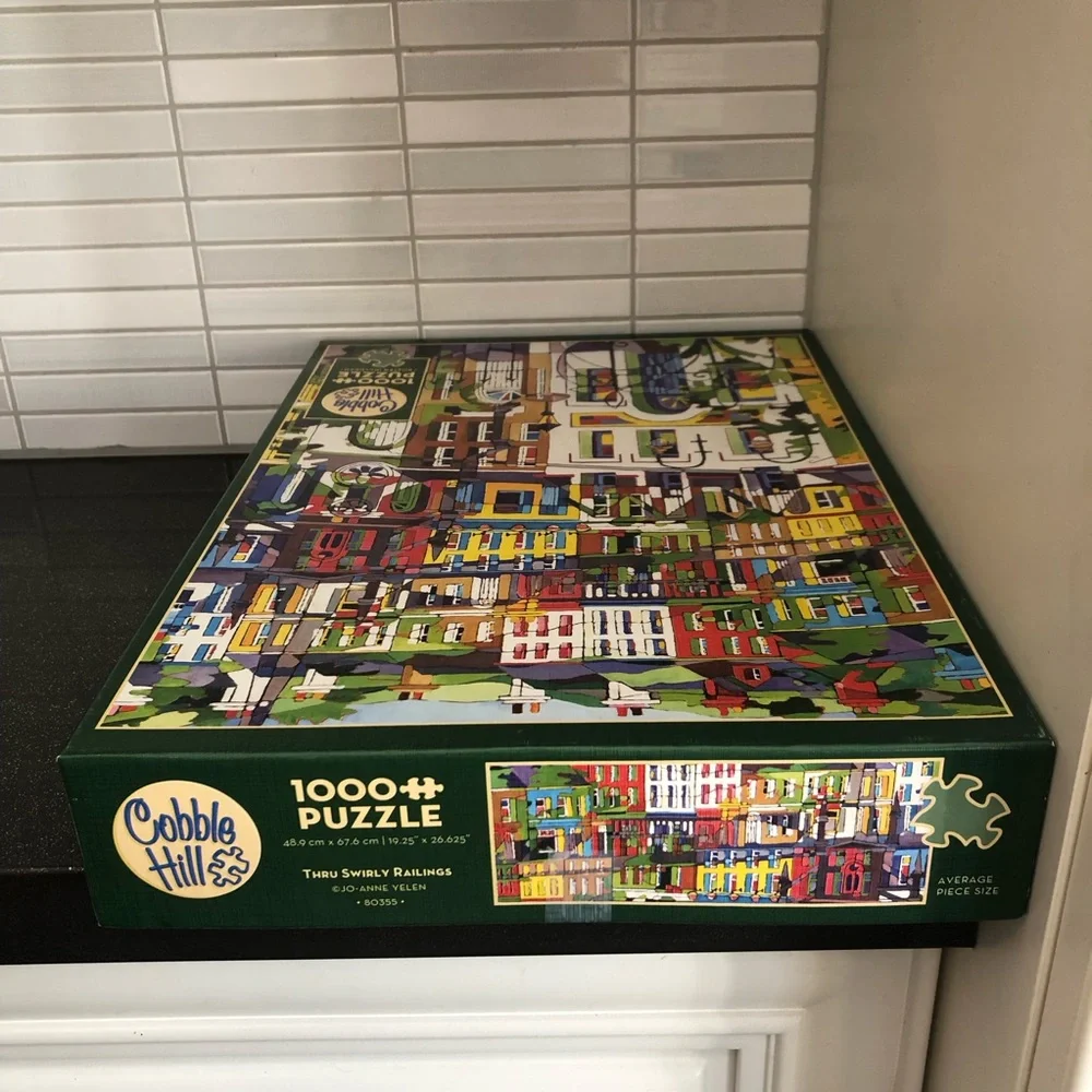 Cobble Hill Thru Swirly Railings 1000 piece puzzle - Picture 3 of 13